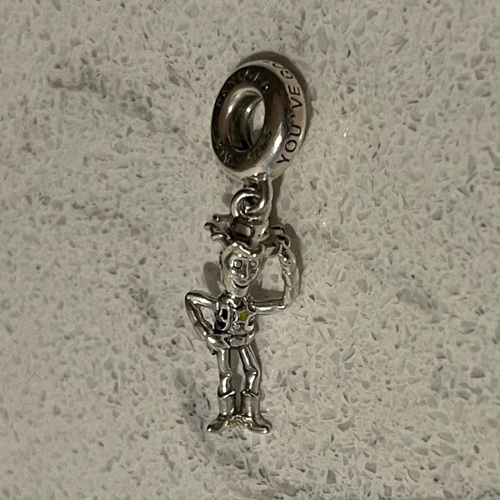 Pandora x Disney Woody Charm – Sterling Silver Toy Story Bracelet Charm